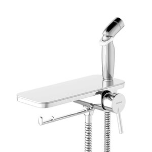 Изображение товара Гигиенический душ Damixa Jupiter, 773500001, со смесителем, с полкой, хром