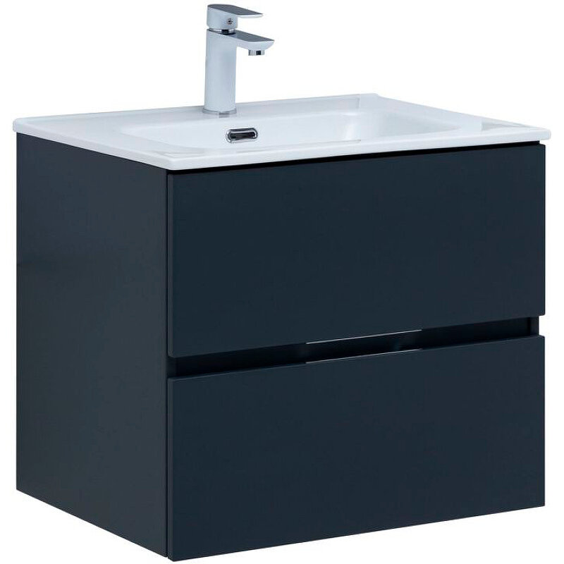 Изображение товара Тумба под раковину Aquanet Алвита New 60 см, подвесная, антрацит Изображение товара Тумба под раковину Aquanet Алвита New 60 см, подвесная, антрацит