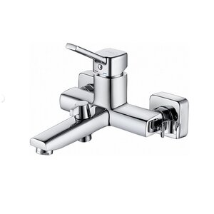 Изображение товара Смеситель D&K Rhein.Dusseldorf DA1493201, для ванны и душа, с душевым гарнитуром, цвет хром глянцевый