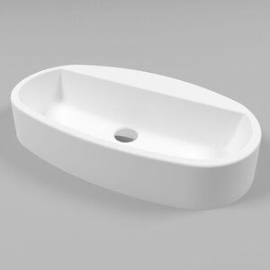 Изображение товара Раковина Whitecross Obsidian D 65х37 см накладная овальная белая матовая