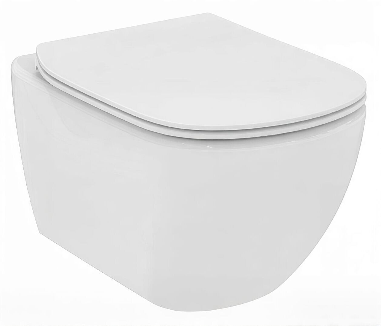 Изображение товара Подвесной безободковый унитаз Ideal Standard Tesi T493201 WH RimLS+, без сиденья, белый