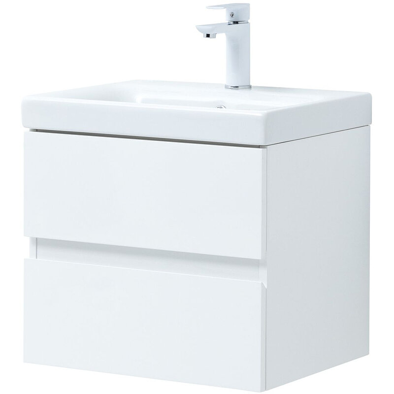 Изображение товара Тумба под раковину Aquanet Беркли 60 см подвесная with 2 ящика белая