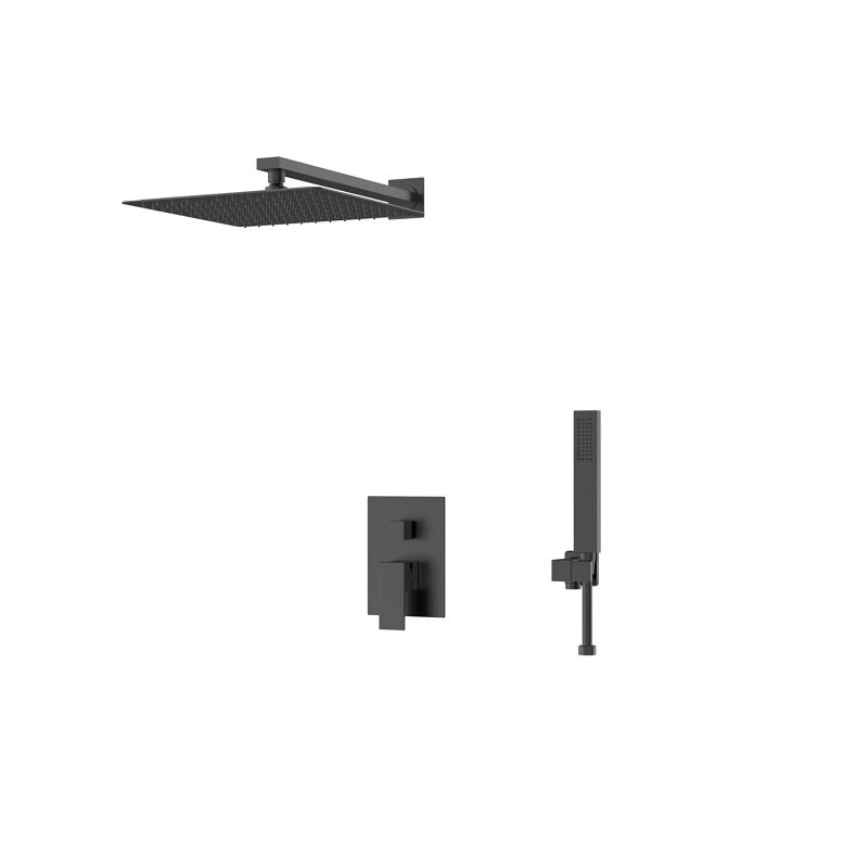 Изображение товара Душевая система DQ Bayern.Liszt DA1515705A04, цвет черный матовый