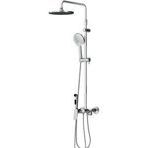 Изображение товара Душевая система Damixa Jupiter 977770000, с полкой и гигиеническим душем, с изливом, хром