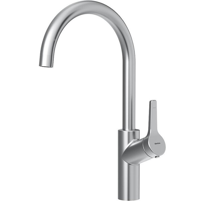 Изображение товара Стильный кухонный смеситель Damixa Eclipse 310720400 никель с поворотным изливом