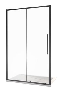 Изображение товара Душевая дверь раздвижная Good Door Idea WTW 110x195 стекло прозрачное черный профиль Изображение товара Душевая дверь раздвижная Good Door Idea WTW 110x195 стекло прозрачное черный профиль