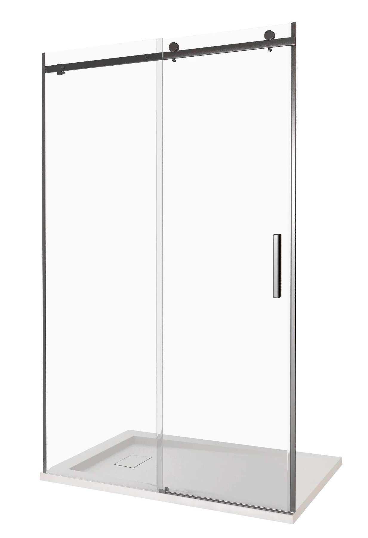 Изображение товара Душевая дверь Good Door Galaxy WTW-120-C-B 120x195 см раздвижная прозрачное стекло