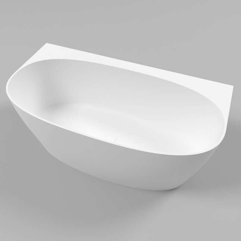 Изображение товара Ванна из искусственного камня Whitecross Pearl A 155x80 см белая
