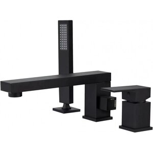 Изображение товара Смеситель DQ Bayern.Liszt DA1514905 на борт ванны, цвет черный матовый