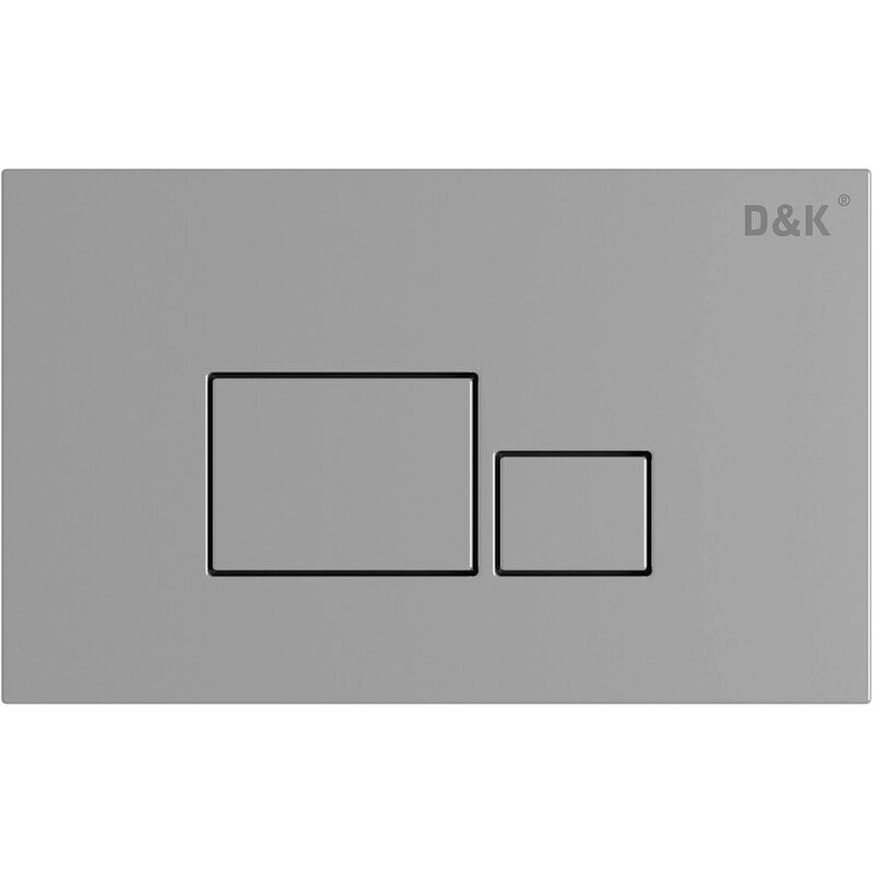 Изображение товара Клавиша смыва D&K Quadro DB1519001 хром для унитаза механическая или пневматическая