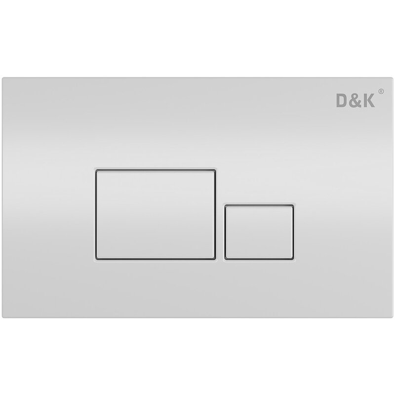 Изображение товара Унитазная клавиша DQ Quadro DB1519016 белая с двумя режимами слива