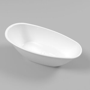 Изображение товара Ванна из искусственного камня Whitecross Spinel B, 155 х 73 см, белая, 0210.155073.100