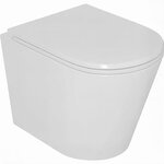 Унитаз подвесной DQ Venice DT1026016, безободковый, с сиденьем микролифт, цвет белый