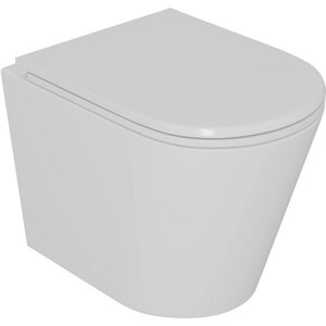 Изображение товара Подвесной унитаз D&K Venice DT1026016 безободковый с сиденьем микролифт белый