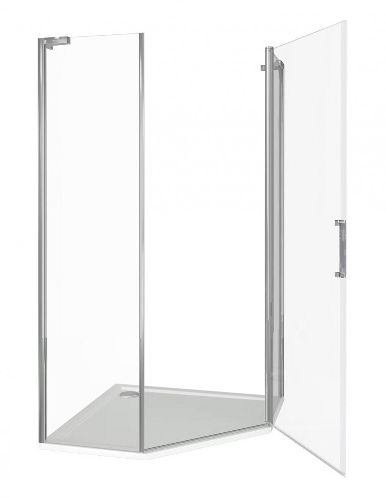 Изображение товара Душевое ограждение Good Door Fantasy PNT-100-C-CH, 100x100x185 см, хром, прозрачное стекло