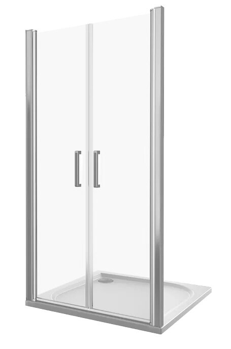 Изображение товара Душевая дверь Good Door Fantasy SD-90-С-CH, 90 х 185 см, стекло прозрачное, профиль хром, ФА00020