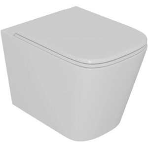 Изображение товара Унитаз подвесной DQ Quadro DT1516016, безободковый, с сиденьем микролифт, цвет белый