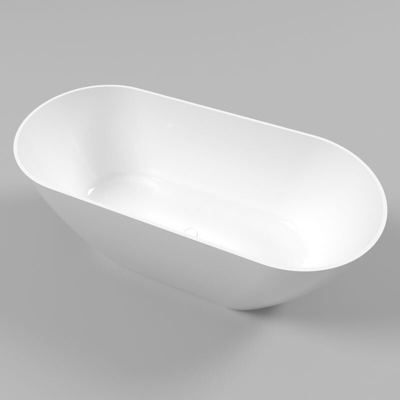 Изображение товара Ванна из искусственного камня Whitecross Coral A 165x75 см белая