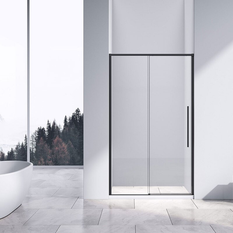 Изображение товара Душевая дверь Vincea Slim-N, 110 см, раздвижная, стекло прозрачное, профиль черный, VDS-4SN110CLB Изображение товара Душевая дверь Vincea Slim-N, 110 см, раздвижная, стекло прозрачное, профиль черный, VDS-4SN110CLB
