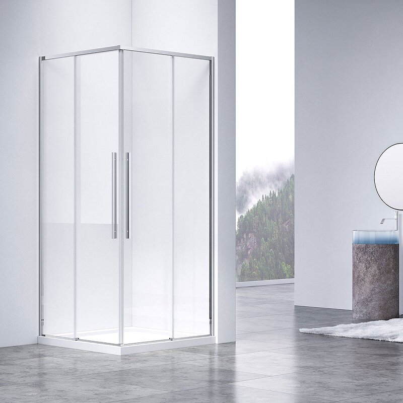 Изображение товара Душевой уголок Vincea Slim-N 100x90 см прозрачное стекло хром профиль