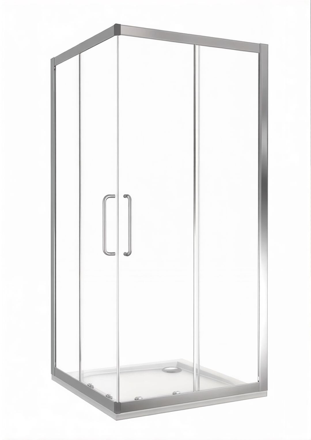 Изображение товара Душевой уголок Good Door Neo CR-90-C-CH, 90 х 90 х 185 см, стекло прозрачное, профиль хром, НЕ00013