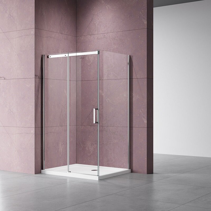 Изображение товара Душевой уголок Vincea Dice 150x90 см прозрачное стекло хром профиль Италия