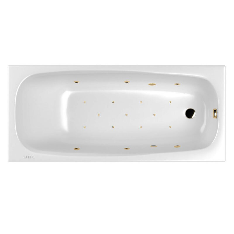 Изображение товара Ванна гидромассажная Whitecross Layla Slim Relax, 180 х 80 см, белая/золото, 0122.180080.100.RELAX.GL Изображение товара Ванна гидромассажная Whitecross Layla Slim Relax, 180 х 80 см, белая/золото, 0122.180080.100.RELAX.GL