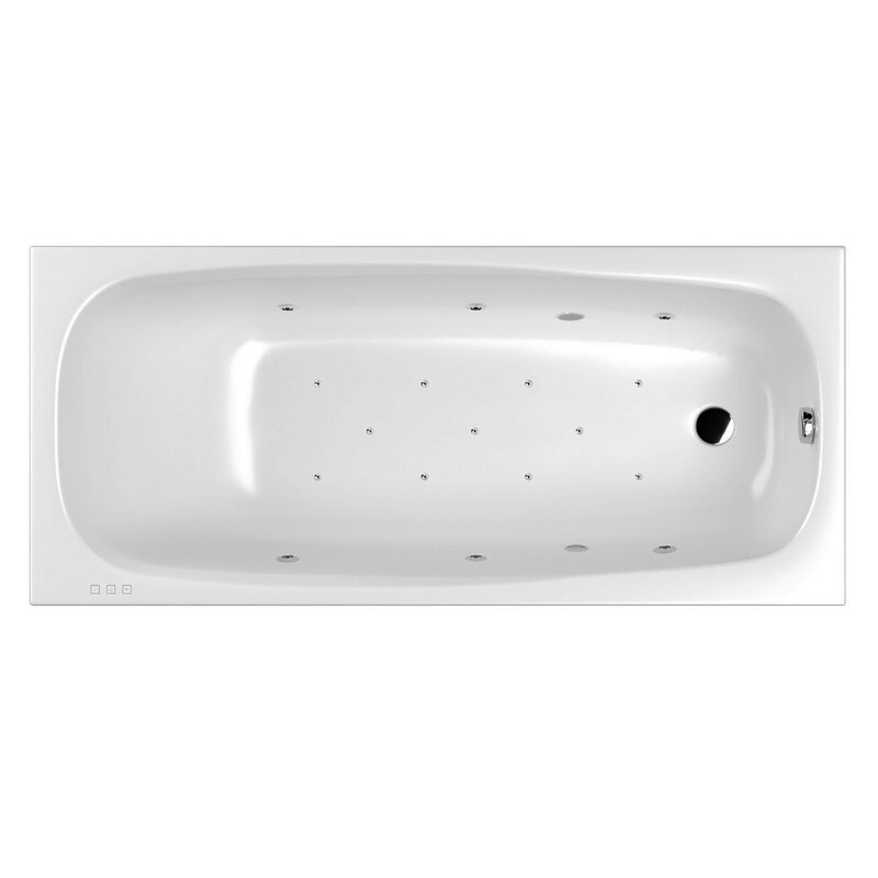 Изображение товара Гидромассажная ванна Whitecross Layla Slim Relax 180x80 см, акрил, гидроаэромассаж
