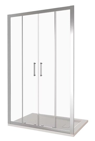 Изображение товара Душевая дверь Good Door Latte WTW-TD-170-C-WE, 170 х 185 см, стекло прозрачное, профиль белый, ЛА00032