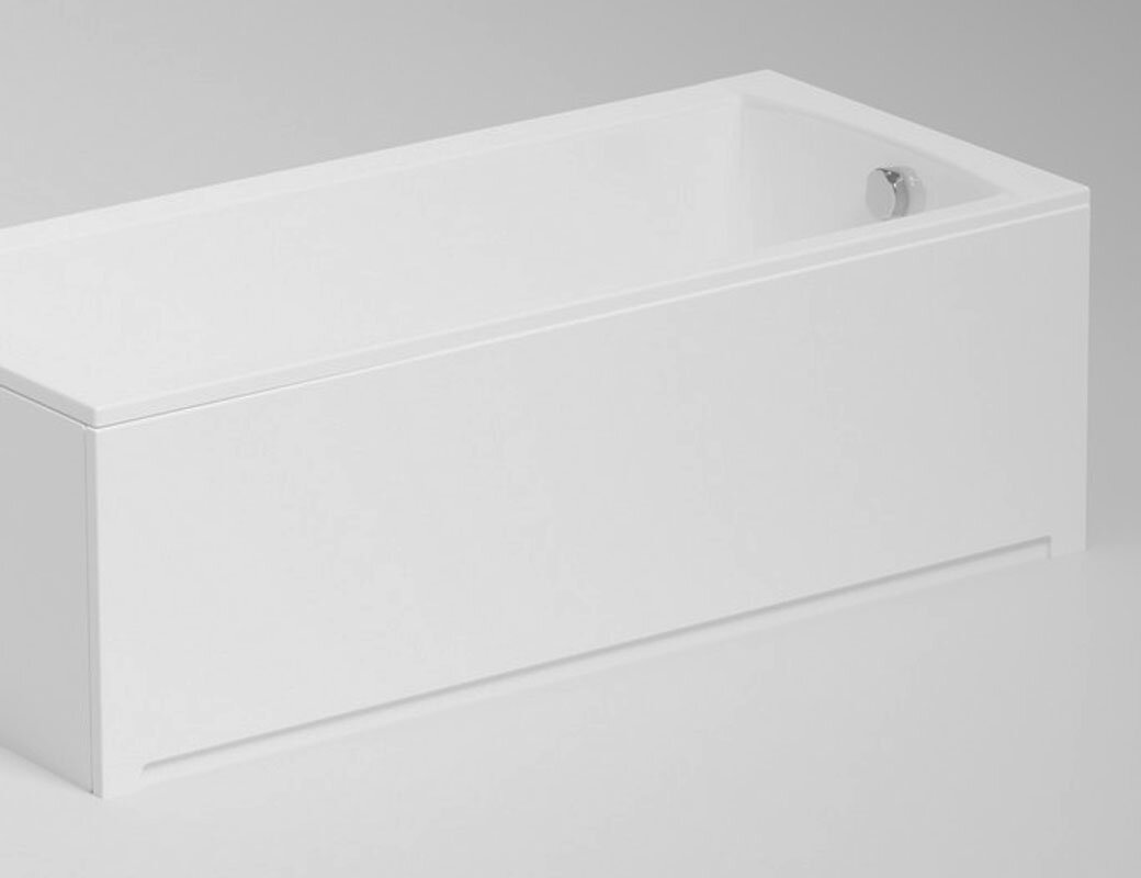 Изображение товара Экран для ванны Whitecross 170x56 см белый пластиковый фронтальный