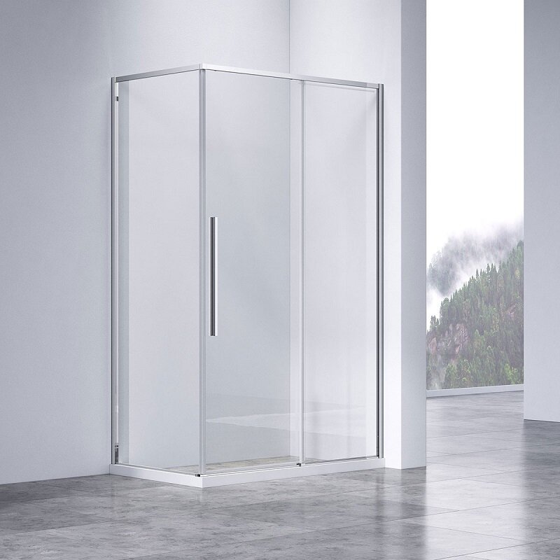 Изображение товара Душевой уголок Vincea Slim-N 110x90 см прозрачное стекло хром профиль Италия