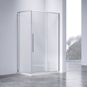 Изображение товара Душевой уголок Vincea Slim-N, 120 х 90 см, стекло прозрачное, профиль хром, VSR-4SN9012CL