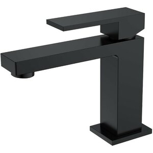 Изображение товара Смеситель для раковины Boheme Qubic 471-B черный матовый