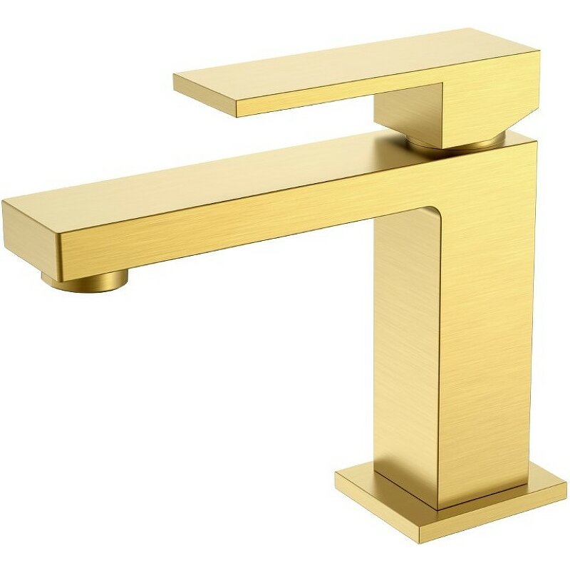 Изображение товара Смеситель для раковины Boheme Qubic 471-MG в цвете Matt Gold