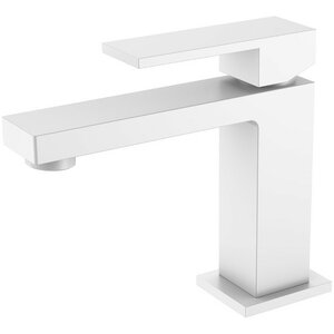 Изображение товара Смеситель для раковины Boheme Qubic 471-MW, цвет Matt White