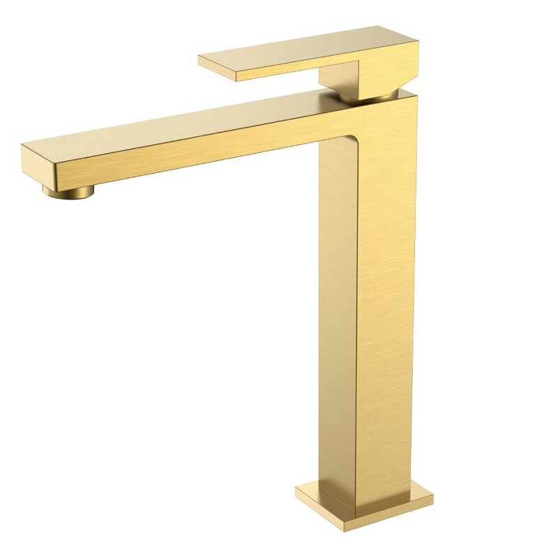 Изображение товара Современный смеситель для раковины Boheme Qubic 472-MG Matt Gold