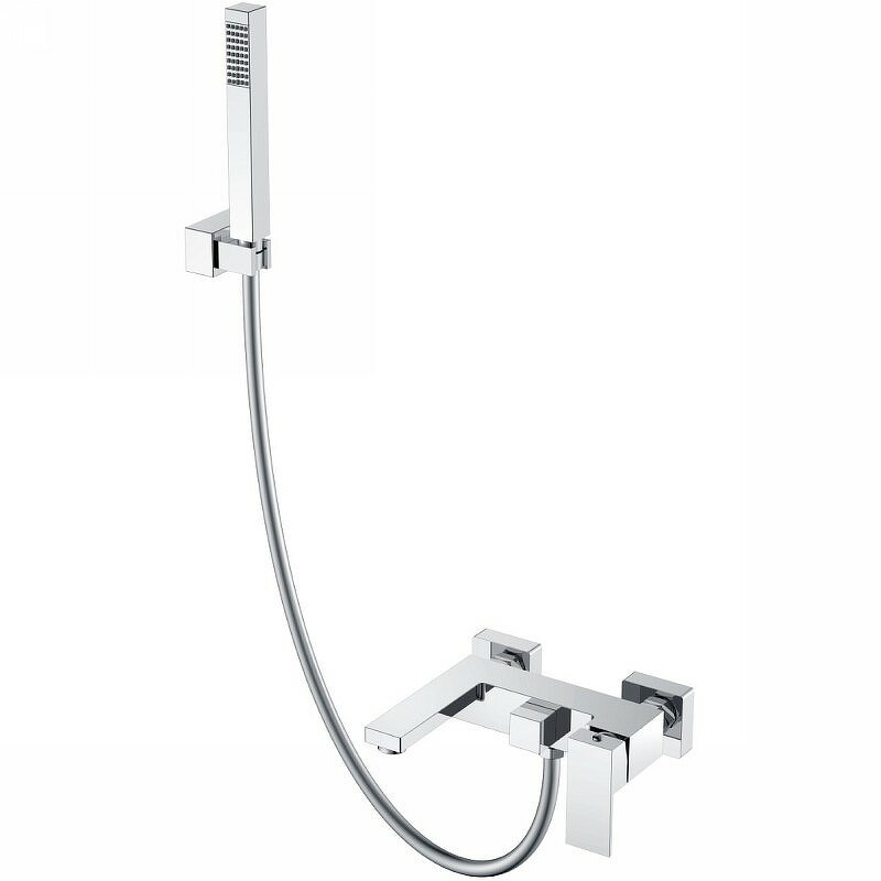 Изображение товара Смеситель для ванны и душа Boheme Qubic 473-CR, цвет Chrome Изображение товара Смеситель для ванны и душа Boheme Qubic 473-CR, цвет Chrome
