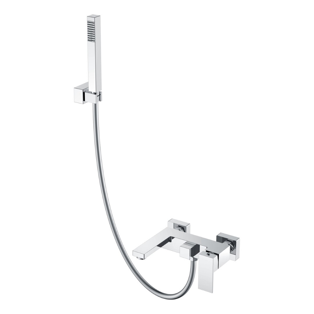 Изображение товара Смеситель для ванны и душа Boheme Qubic 473-CR, цвет Chrome Изображение товара Смеситель для ванны и душа Boheme Qubic 473-CR, цвет Chrome