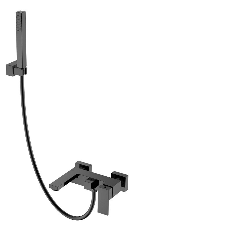 Изображение товара Смеситель для ванны и душа Boheme Qubic Shine Gun Metall модель 473-SGM