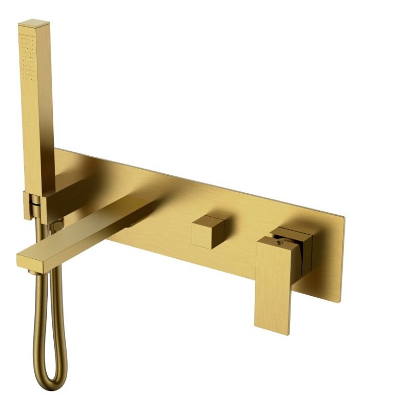 Изображение товара Смеситель для душа и ванны Boheme Qubic 474-2-BR цвет Bronze