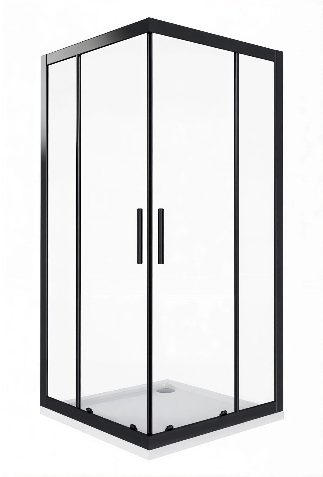 Изображение товара Душевое ограждение Good Door Cofe CR-90-C-B , 90 х 90 х 190 см, стекло прозрачное, профиль черный, КФ00006 Изображение товара Душевое ограждение Good Door Cofe CR-90-C-B , 90 х 90 х 190 см, стекло прозрачное, профиль черный, КФ00006