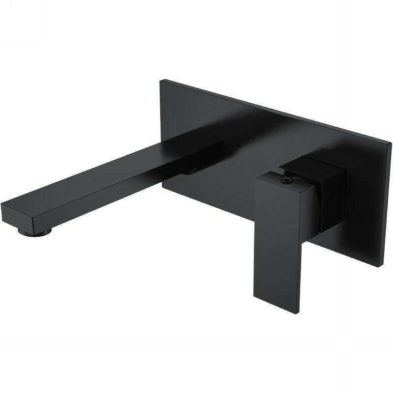 Изображение товара Смеситель для раковины Boheme Qubic 475-B Matt Black встроенный однорычажный