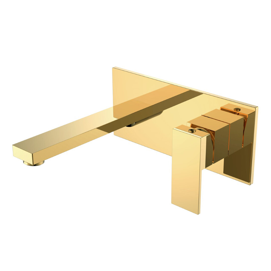 Изображение товара Смеситель для раковины Boheme Qubic 475-G в стиле Shinny Gold