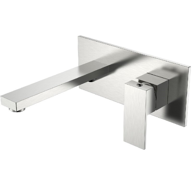 Изображение товара Смеситель для раковины Boheme Qubic 475-NB, цвет Brushed Nickel Изображение товара Смеситель для раковины Boheme Qubic 475-NB, цвет Brushed Nickel
