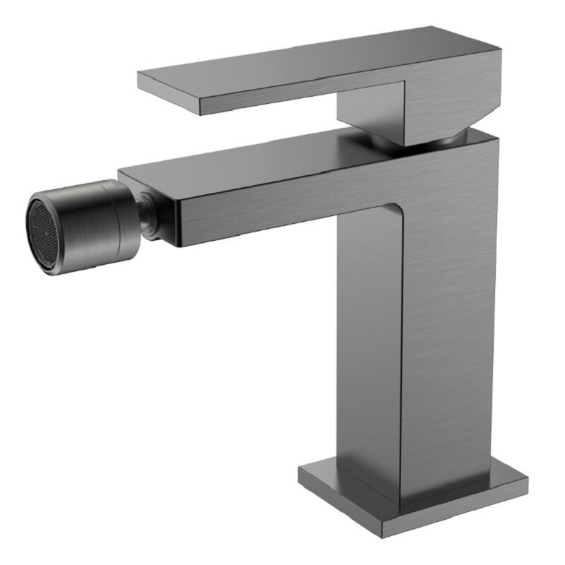 Изображение товара Смеситель Boheme Qubic для биде, вороненая сталь, gunmetal, 476-GM