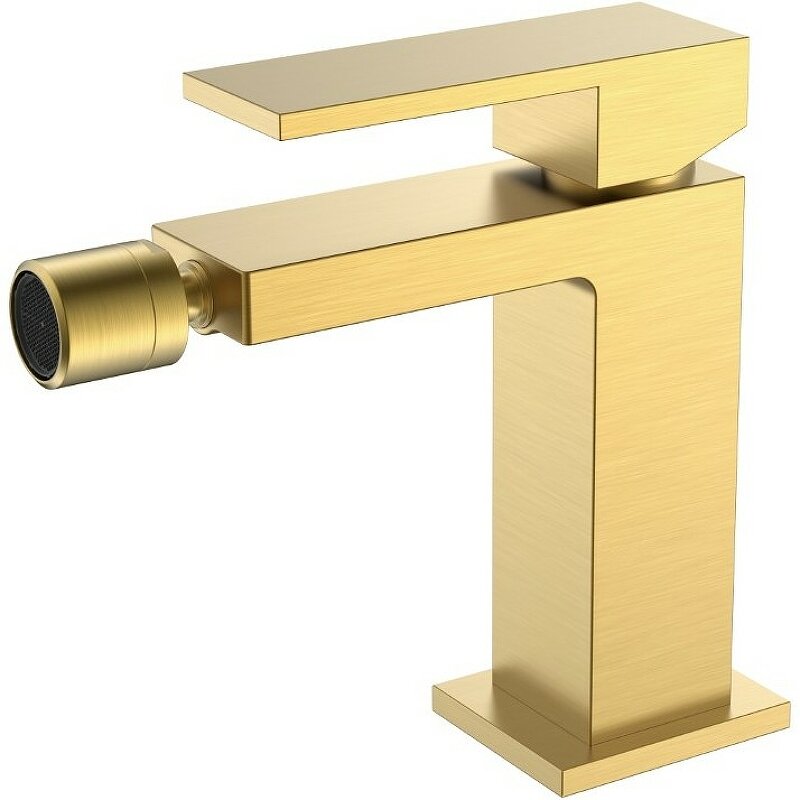 Изображение товара Boheme Qubic 476-MG Matt Gold — смеситель для биде, 1/2", латунь, однорычажный