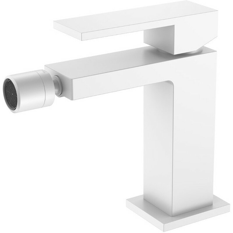 Изображение товара Смеситель для биде Boheme Qubic 476-MW белый матовый 1 отверстие