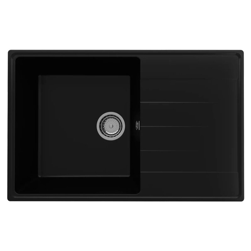Изображение товара Мойка кухонная Ulgran Quartz Prima 780-07, 78 см, цвет уголь Изображение товара Мойка кухонная Ulgran Quartz Prima 780-07, 78 см, цвет уголь