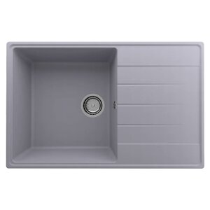 Изображение товара Кухонная мойка Ulgran Quartz Prima 78 см бетон врезная гладкая Россия