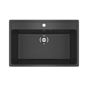 Изображение товара Мойка кухонная Ulgran U-600 U-600-308, 76 см, цвет черный